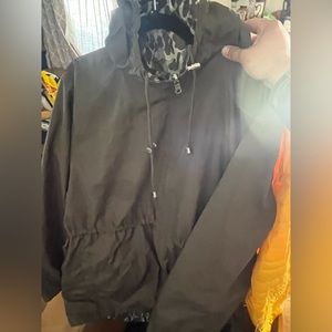 Rain wind breaker good material army green